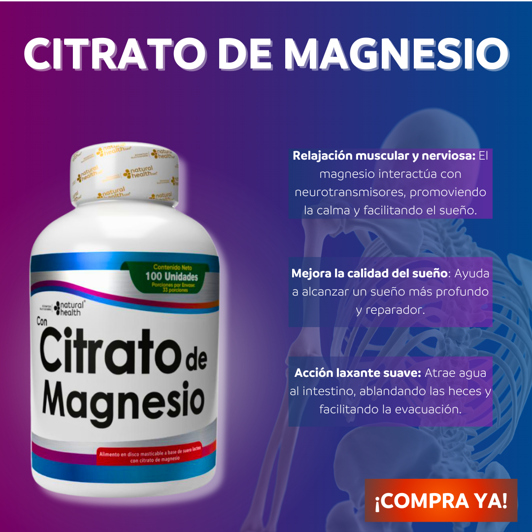 1 frasco x 100 unidades | Citrato de Magnesio